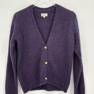 🧲 Hartford mohair  Deep Purple v neck Cardigan